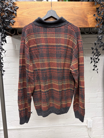Our Legacy Plaid Collared Knit ‘Evening Polo’ Sweater