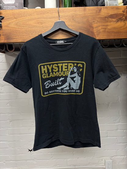 Hysteric Glamour ‘Built Strong’ Black Short Sleeve Graphic T-Shirt