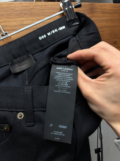 2022 Saint Laurent Black ‘D05’ Skinny Jeans