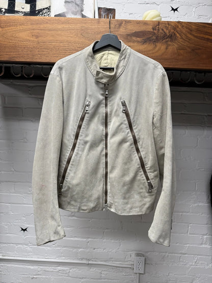 SS2002 Maison Martin Margiela ‘5-Zip’ Suede Bomber Jacket