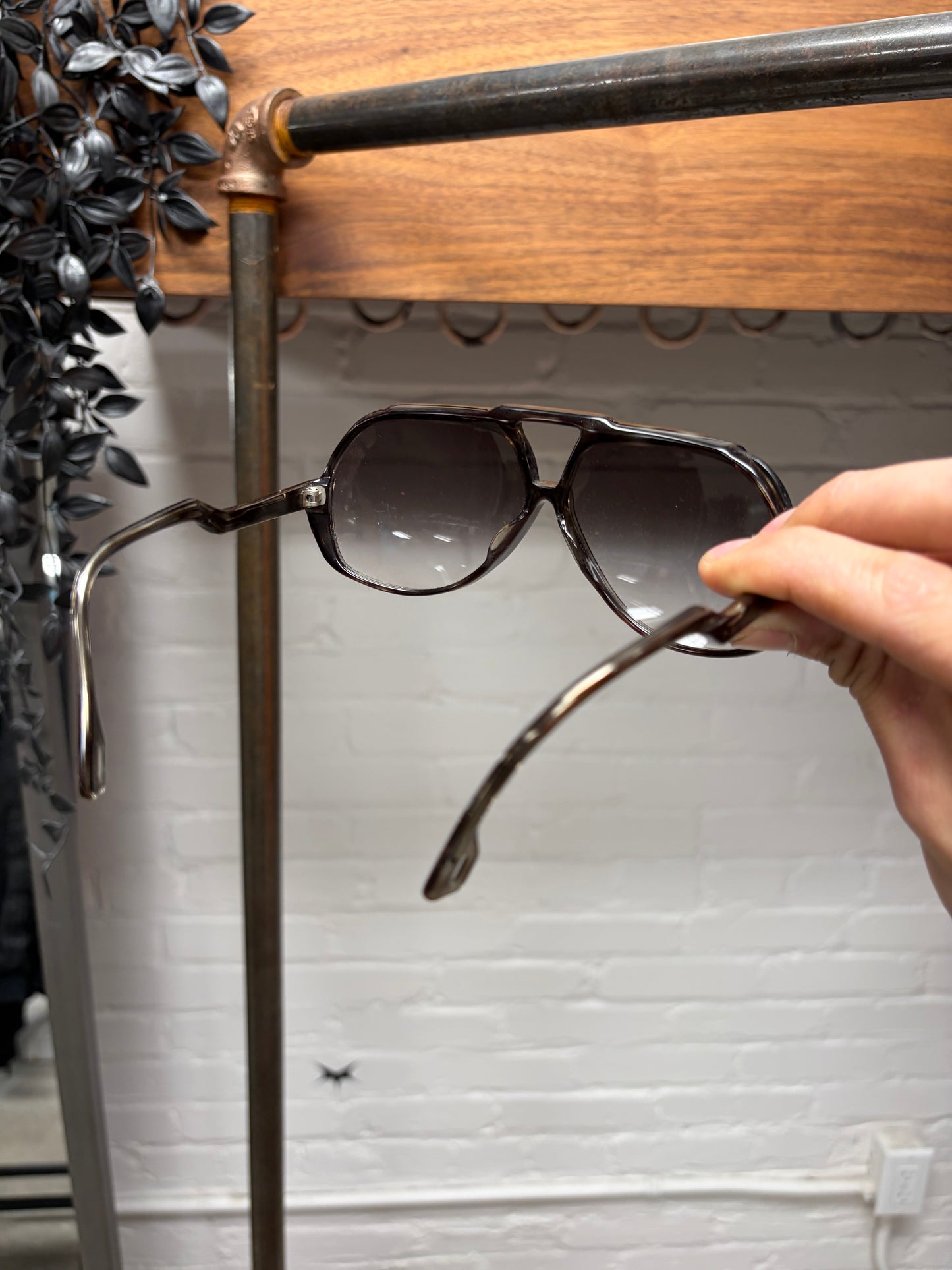 Vintage YSL Tortoiseshell Brown Aviator Sunglasses