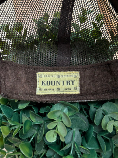 Kapital ‘Denim Repair’ Mesh Trucker Hat