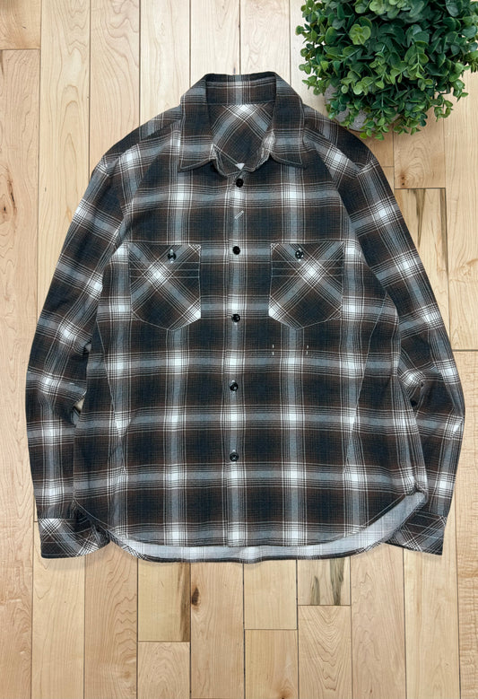 Number (N)ine ‘Shadow Plaid’ Brown/Black Flannel