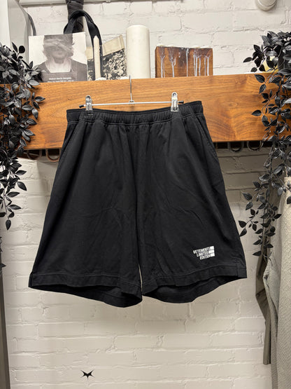 Vetements ‘Limited Edition’ Embroidered Logo Black Cotton Sweat Shorts