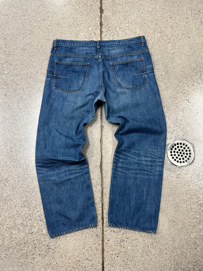 Dior Homme ‘Clawmark’ Washed Blue Denim
