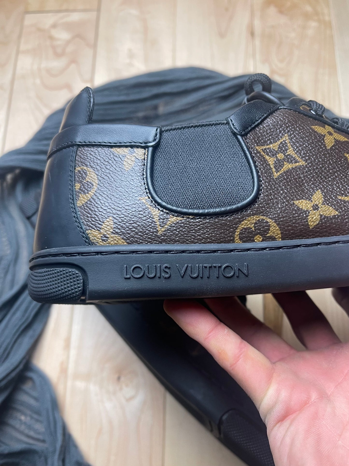 Louis Vuitton Monogram Leather Low Top Sneakers