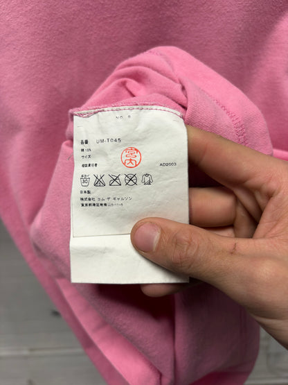 SS2003 Junya Watanabe ‘Love & Peace’ Pink Graphic T-Shirt