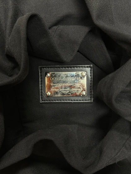 2000s Dolce & Gabbana Low Rise Black Slim/Skinny Denim