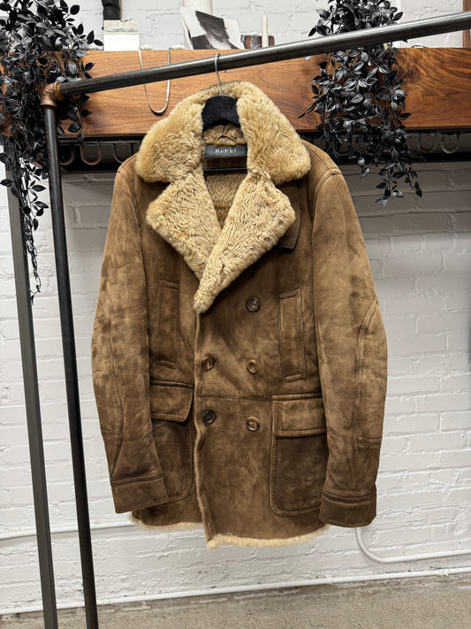 AW2011 Gucci Brown Lamb Leather Shearling ‘Mouton’ Jacket