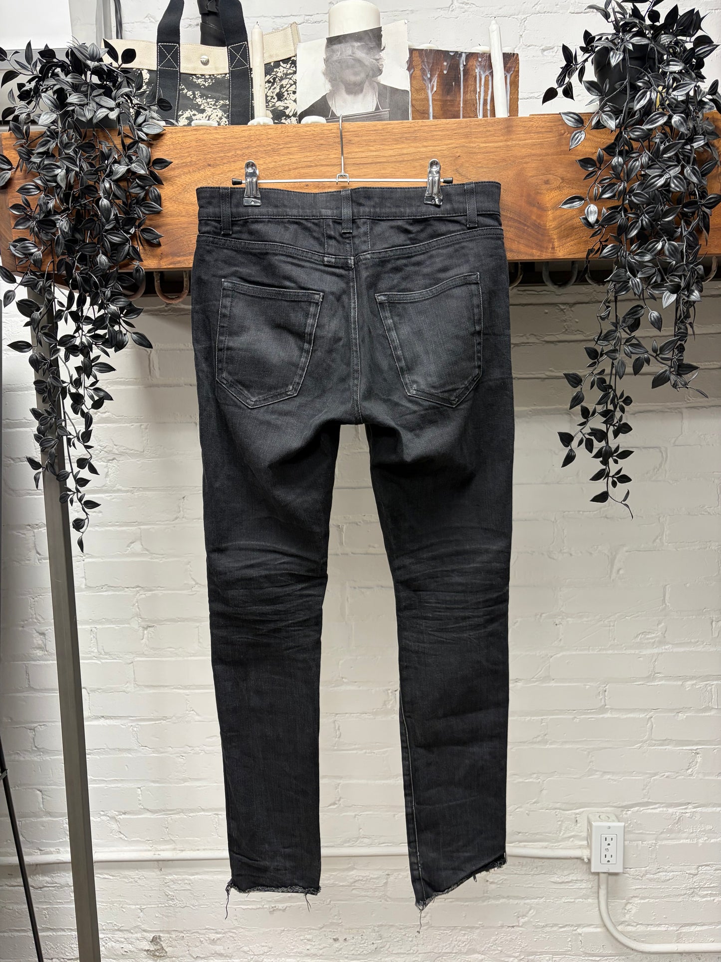 2015 Saint Laurent by Hedi Slimane Black ‘D01’ Skinny Jeans