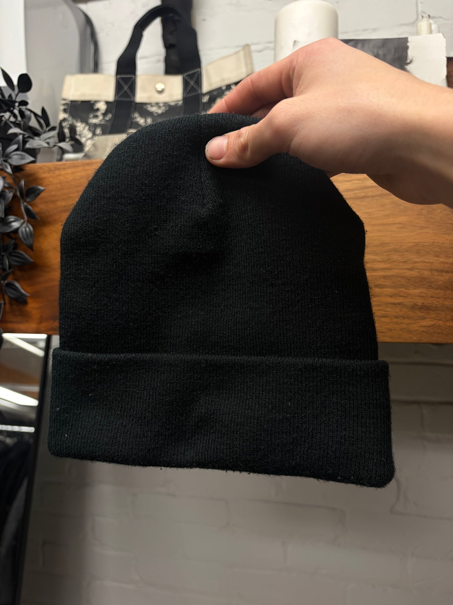 Chrome Hearts Black ‘CH Plus Cross’ Logo Beanie