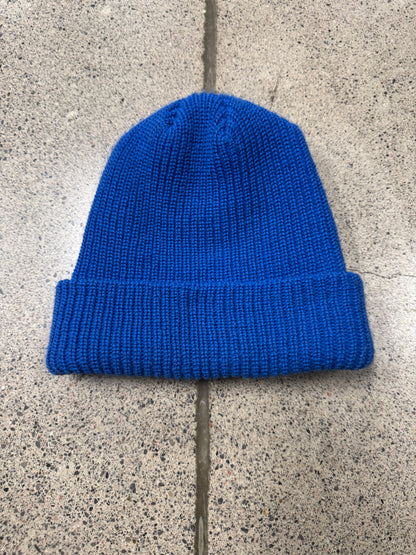 Supreme ‘Cursive’ Ribbed Blue/White Beanie