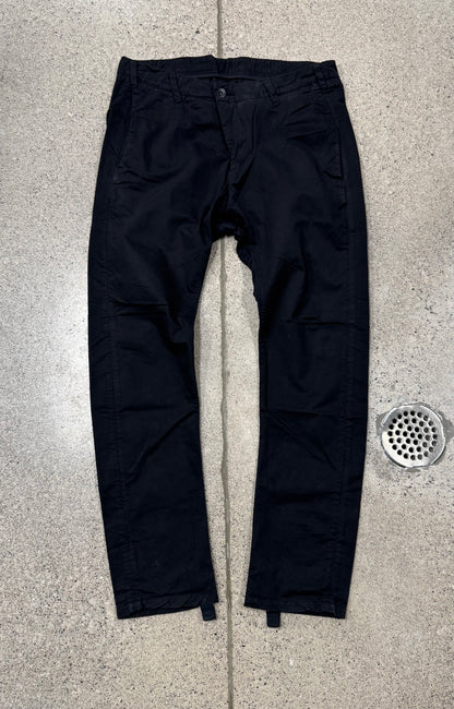 Boris Bidjan Saberi ‘J-Cut’ Black Canvas Pants
