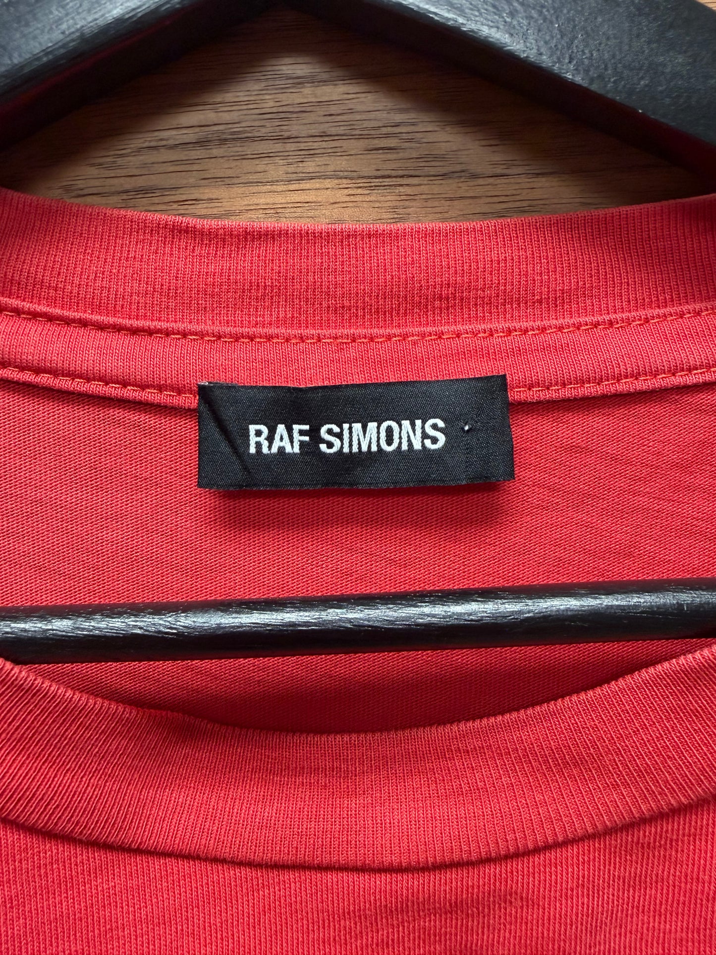 SS2019 Raf Simons ‘Summer Games’ Red Graphic T-Shirt