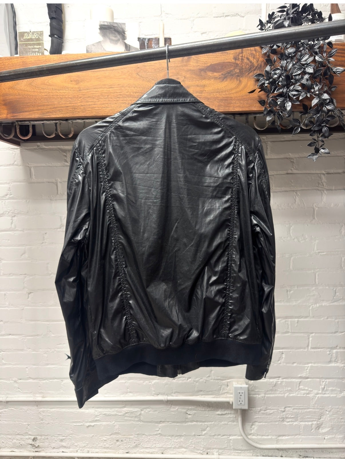 2000s Prada Sport Matte Black Nylon Cargo Jacket