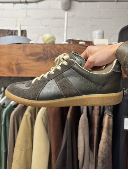 Maison Margiela Replica ‘G.A.T.’ Brown Suede/Gum Sole Sneakers