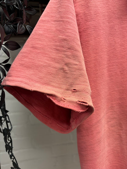 Kapital Sun-Faded Red Vintage Inspired Polo