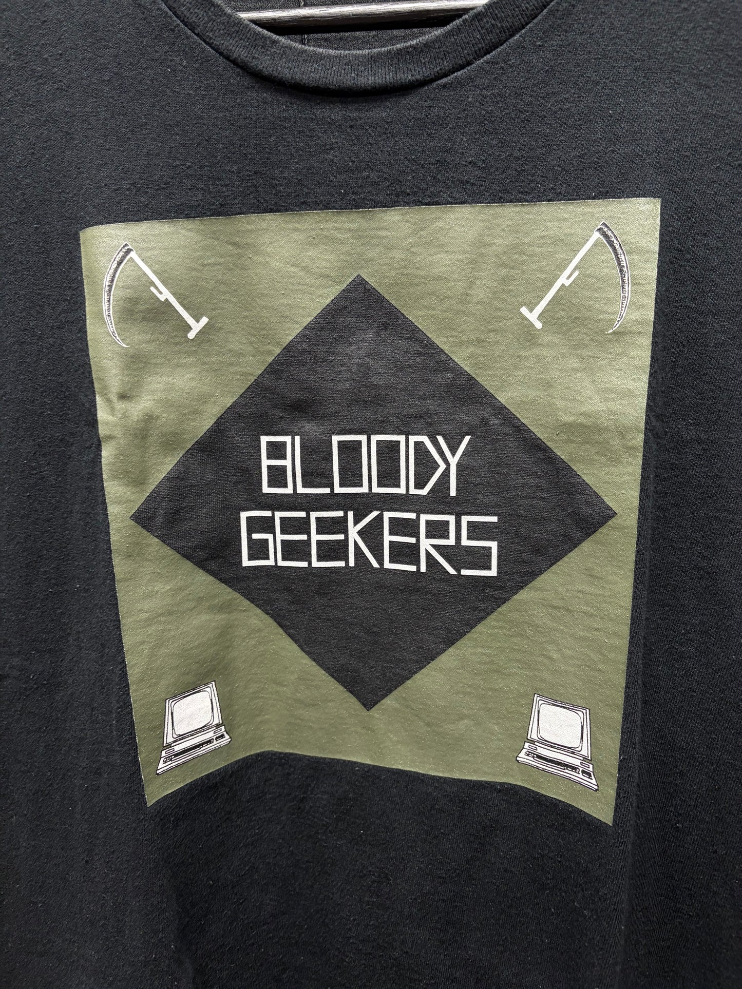 SS2019 Undercover ‘Bloody Geekers’ Black Graphic T-Shirt