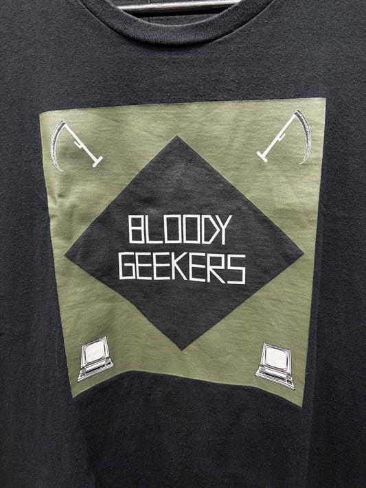 SS2019 Undercover ‘Bloody Geekers’ Black Graphic T-Shirt