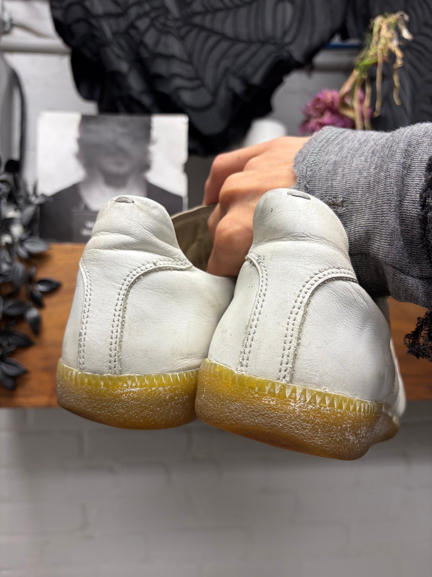 SS2006 Maison Martin Margiela Japan G.A.T. Hand Painted Low Top Sneakers