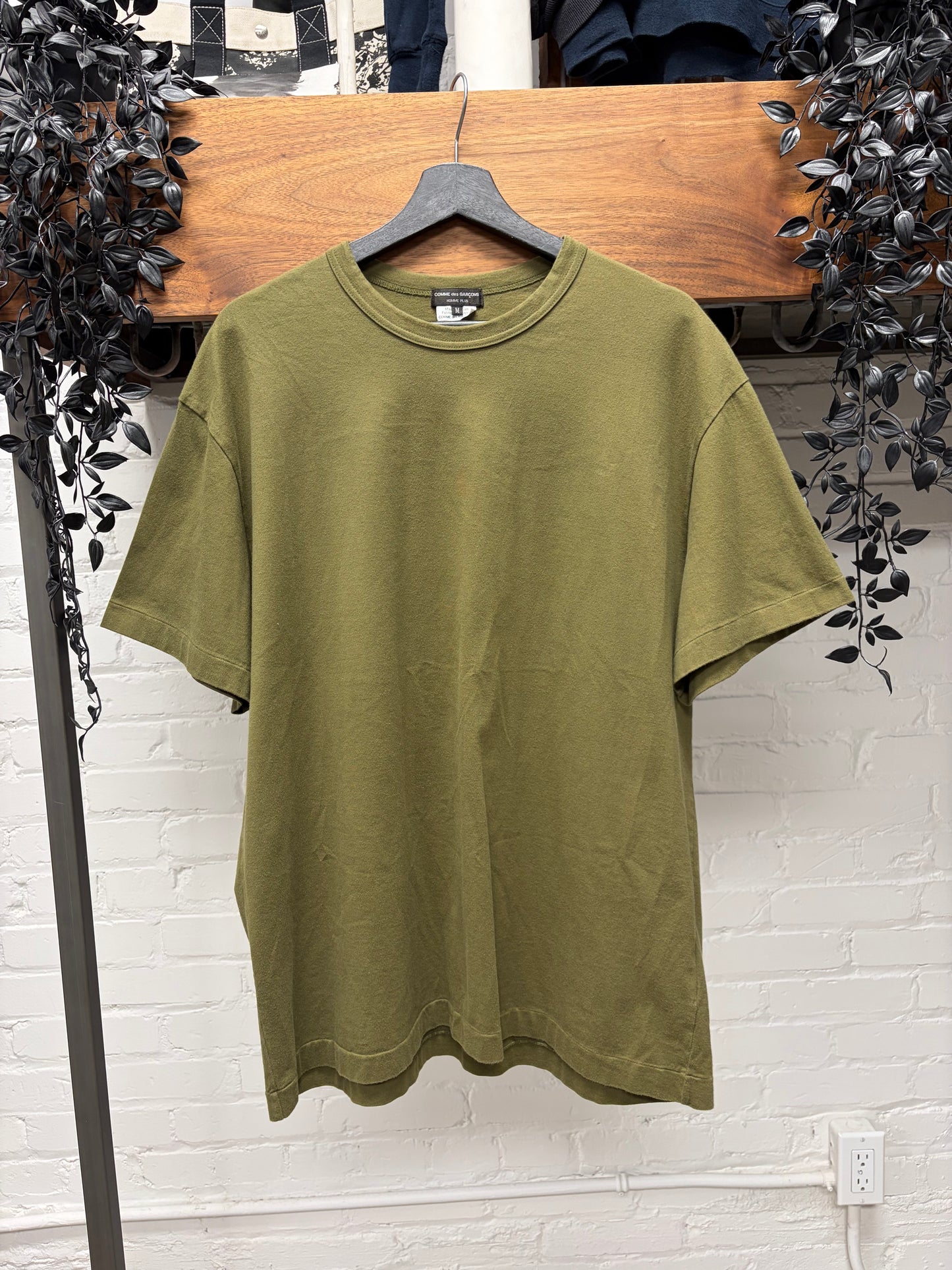 2025 Comme Des Garçons Homme Plus ‘Deep Green’ Cotton Oversized T-Shirt