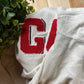 2007 Gucci Chenille Logo White/Red Graphic T-Shirt