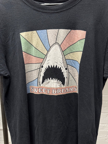 SS2018 Saint Laurent ‘Sweet Dreams’ Shark Graphic T-Shirt