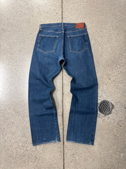 Kapital Straight Leg Washed Blue Denim