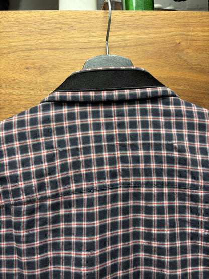AW2015 Givenchy Plaid ‘Star Patch’ Embroidered Flannel Shirt