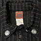 Vintage Jean Paul Gaultier Pinstripe Denim Zip-Up Jacket