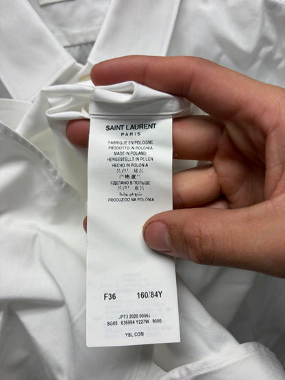 Saint Laurent ‘Staff Uniform’ White Button Up Shirt