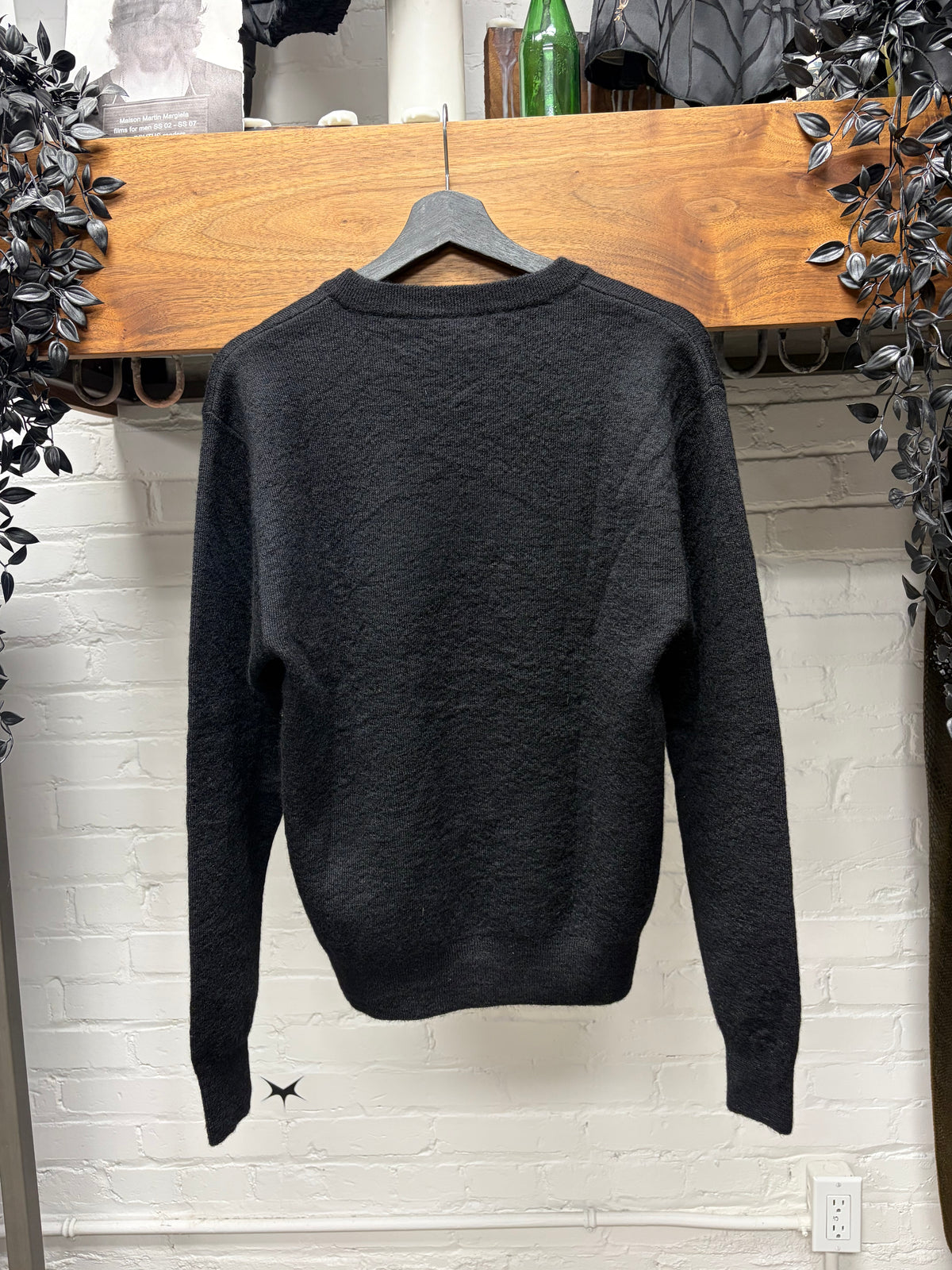 2016 Saint Laurent by Hedi Slimane ‘Tiger Head’ Black/White Knit Sweater