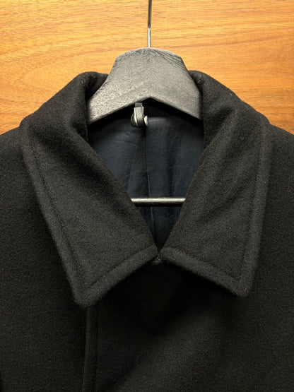 AW2013 Dior Homme Cropped Black Wool Double Breasted Peacoat