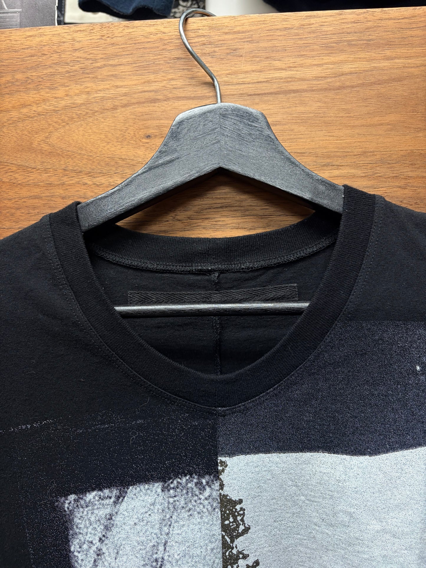 SS2021 Julius Cut n Sew Patchwork Black Jersey Cotton Graphic T-Shirt