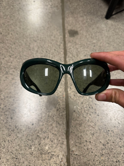 Balenciaga ‘Cat Eye’ Green Sunglasses