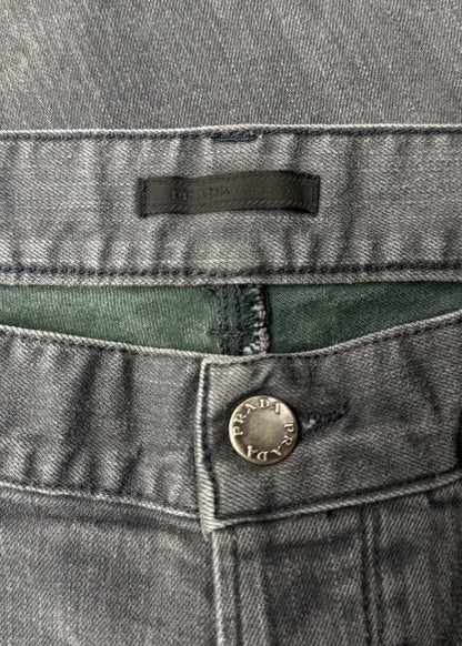 Prada Mainline Grey Slim/Skinny Cut Denim