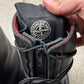 Stone Island x Diemme Black Leather Combat Boots