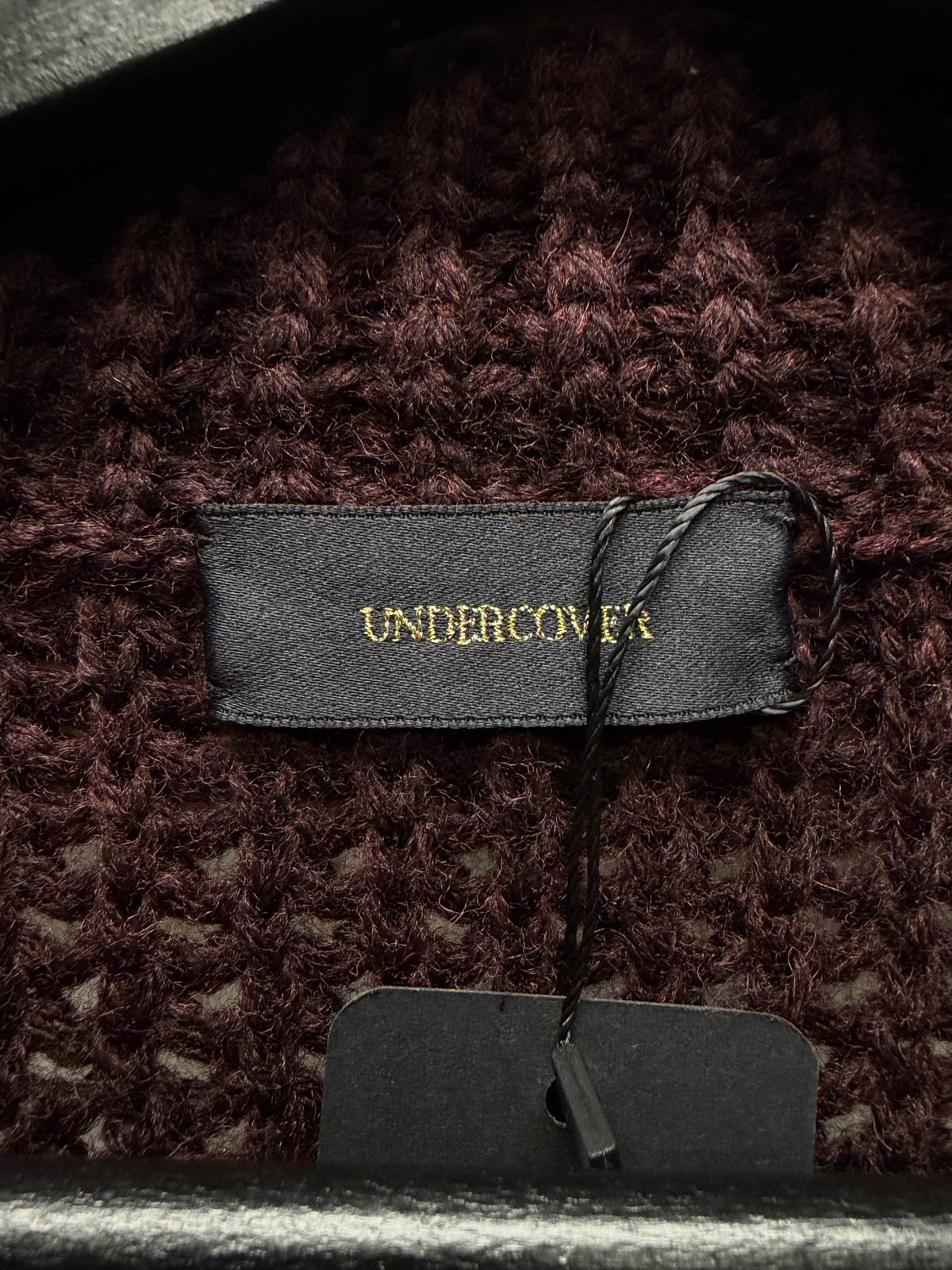 AW2017 Undercover Heavyweight Brown Wool Knit Sweater