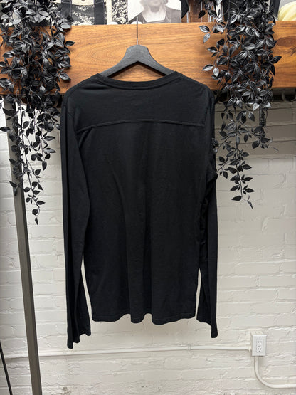 Chrome Hearts ‘Leather Plus Cross Patch’ Black Long Sleeve Shirt