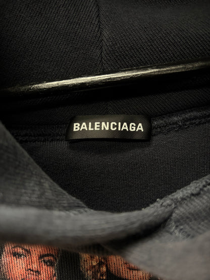 AW2018 Balenciaga ‘Speedhunters’ Heavyweight Terry Cotton Pullover Hoodie
