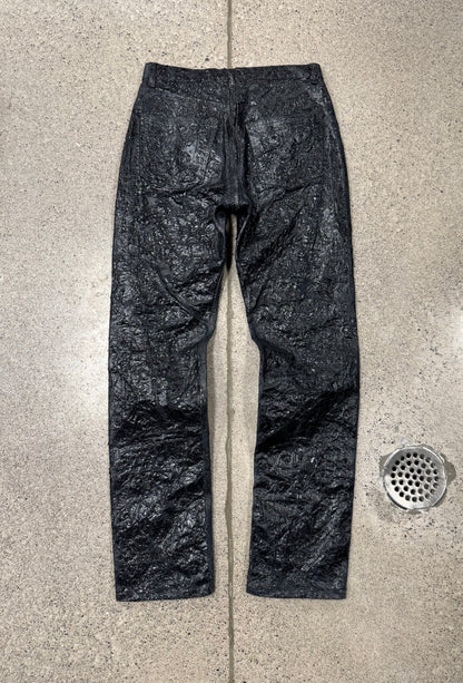 Givenchy ‘Paint Crackled’ Integral Zip Denim