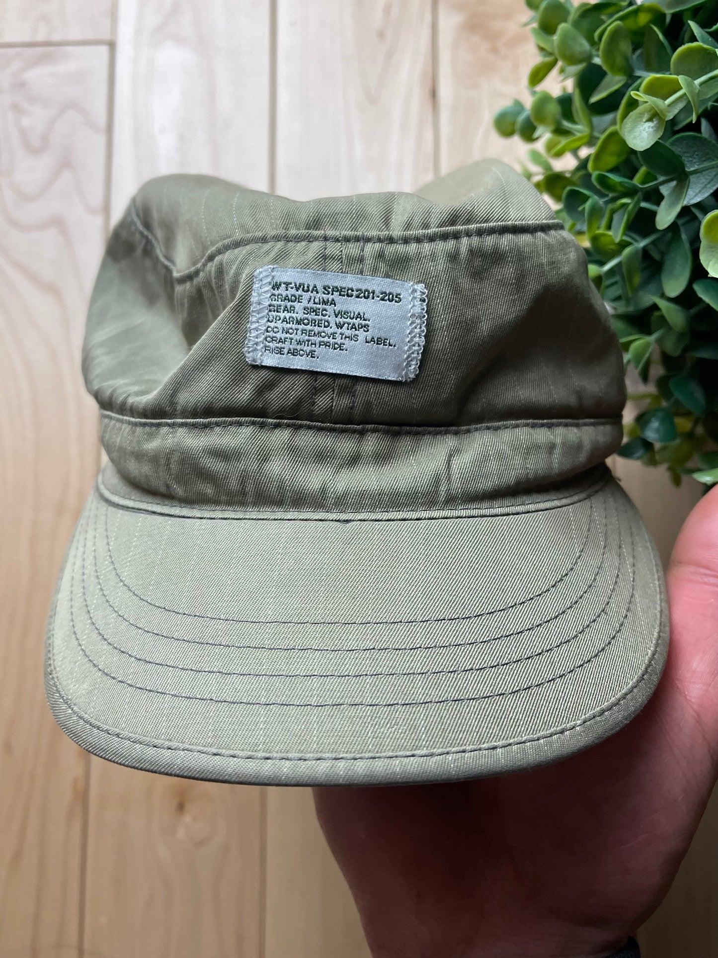 Wtaps Washed Green Military Cap