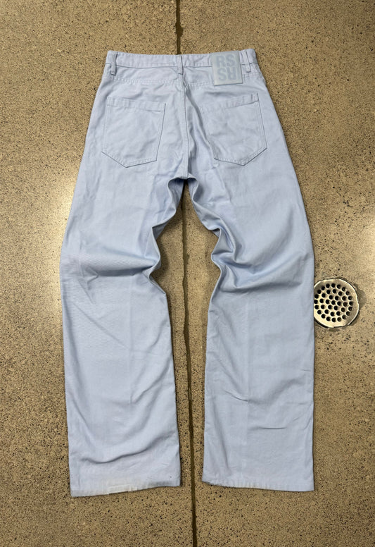 SS2023 Raf Simons Baby Blue Wide Leg Denim