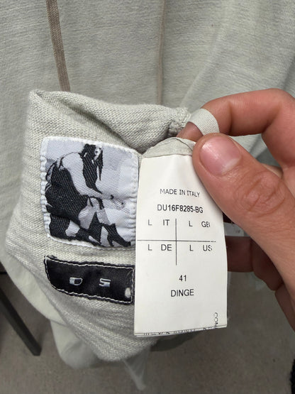 Rick Owens ‘Dinge’ Grey Drawstring Hoodie