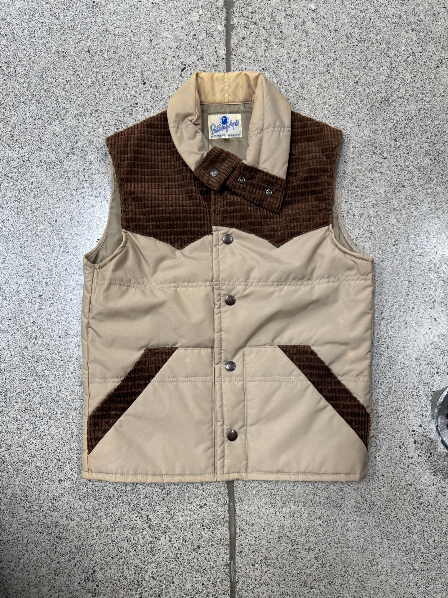 2000s Bape Corduroy/Down Fill Hunting Vest