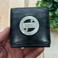 Jean Paul Gaultier Black Leather Coin Pouch