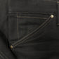 Lemaire Contrast Stitch Straight Leg Black Denim