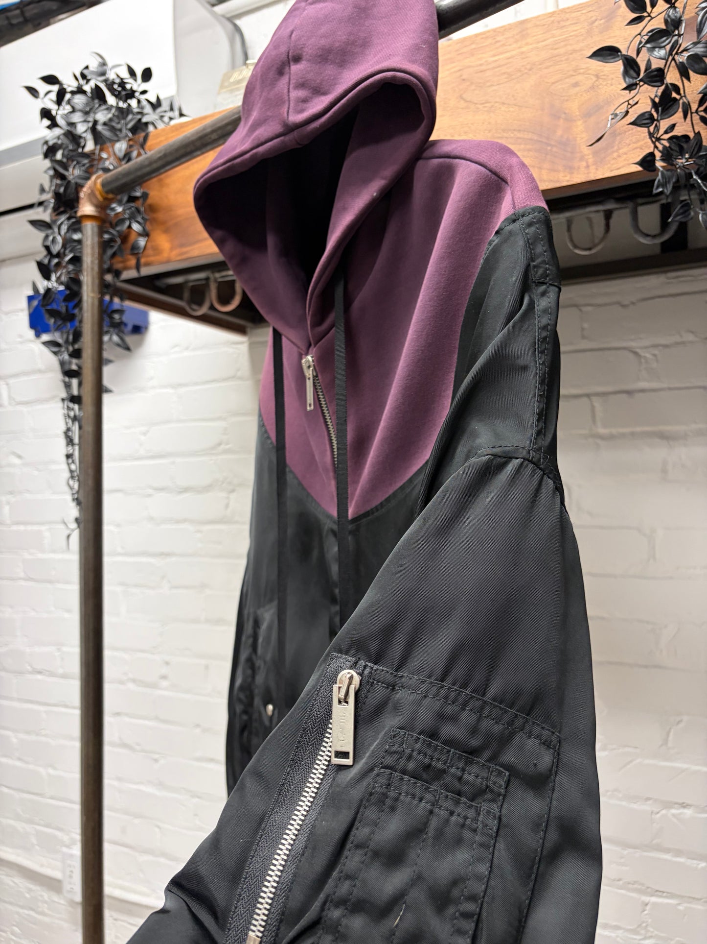 Ben Taverneti ‘Unravel Project’ Hybrid Hooded Bomber Jacket