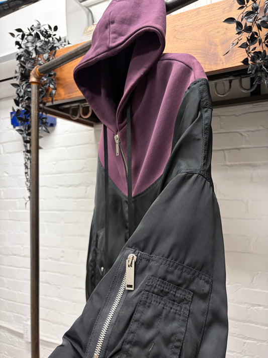 Ben Taverneti ‘Unravel Project’ Hybrid Hooded Bomber Jacket