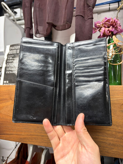 AW2008 Dior Homme ‘Lumiere du Nord’ Black Pleated Leather Wallet